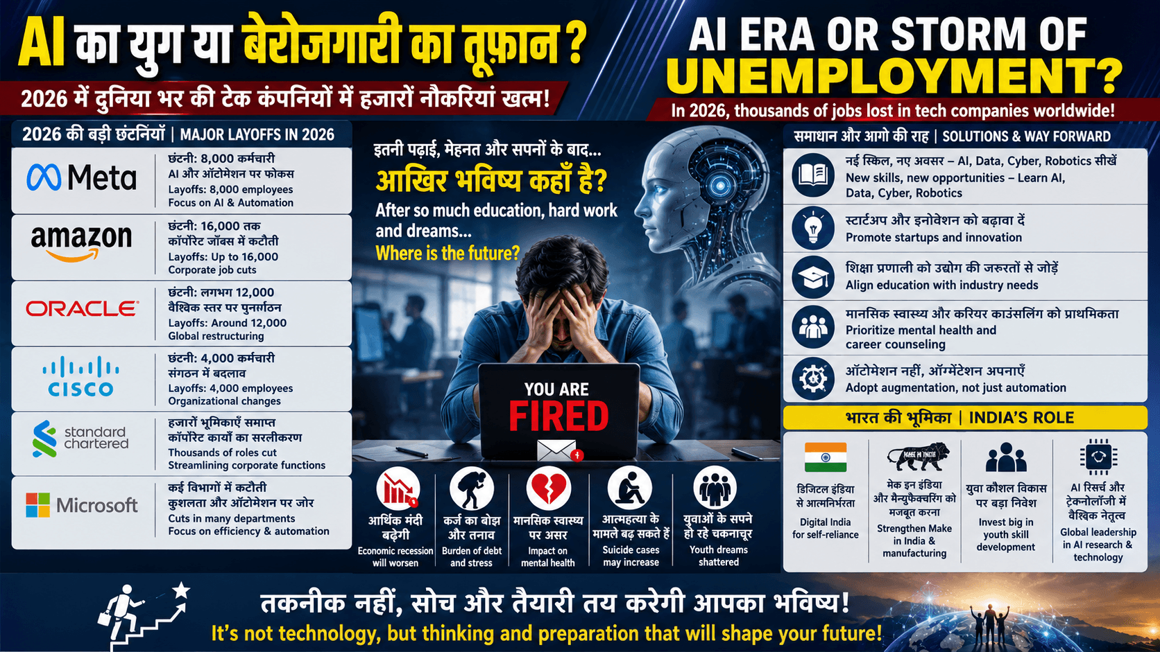 AI Layoffs 2026: If Even Global Tech Giants Are Firing Thousands, Where Is the Future for Young Professionals