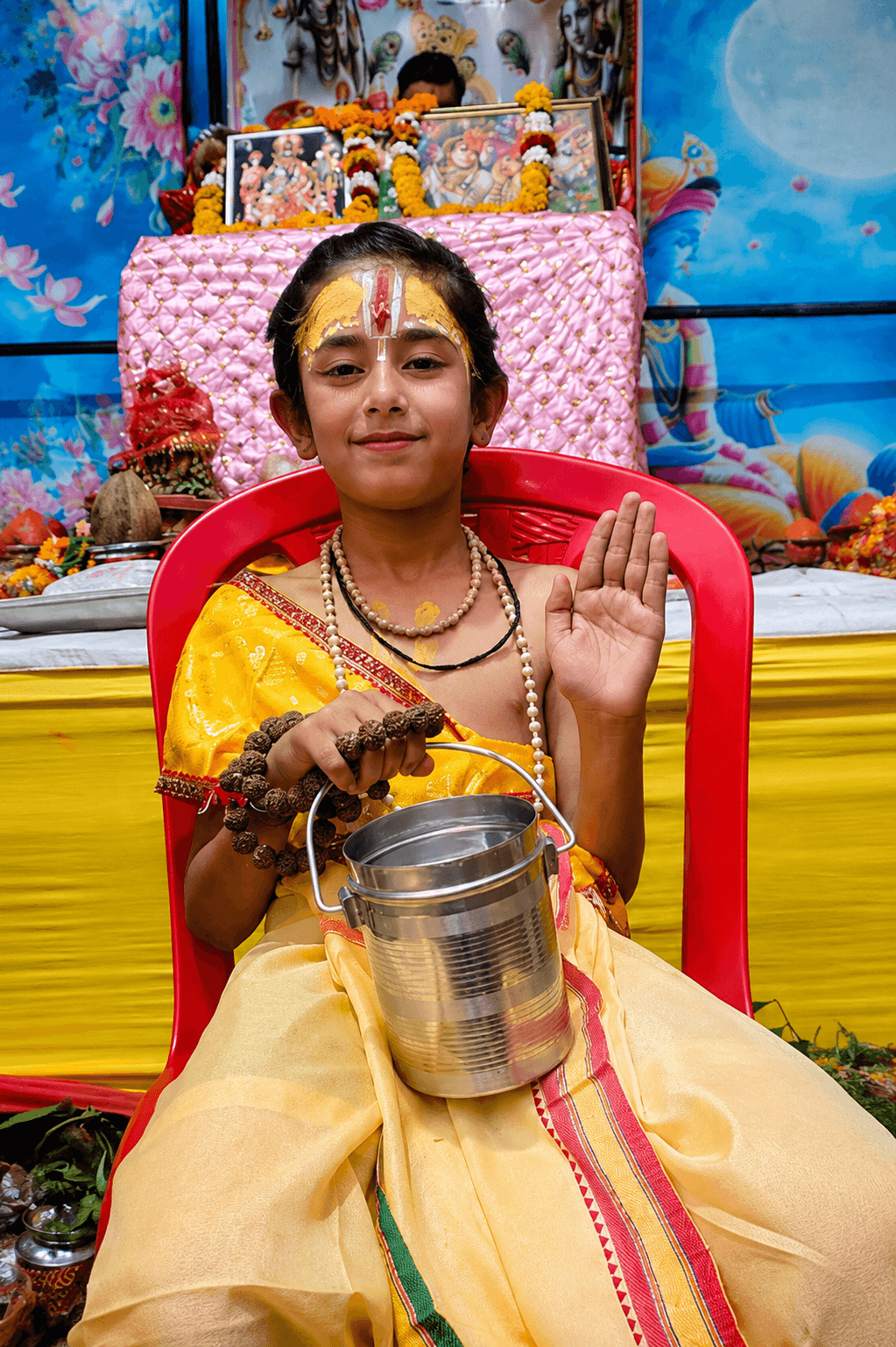 Vaman Avatar Presentation during Bhagwat Katha in Mathura
