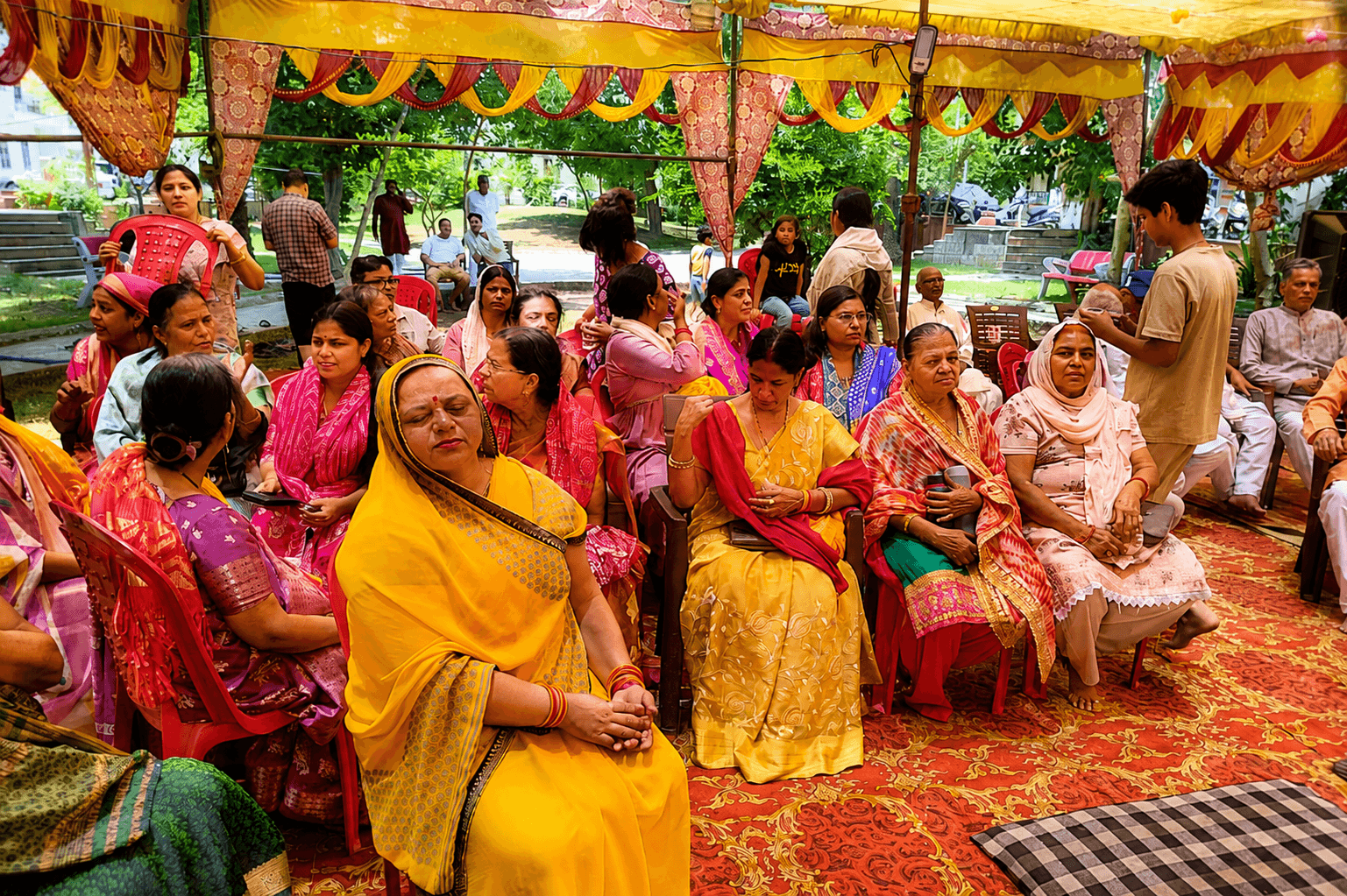 Rukmini Vivah during Bhagwat Katha at Shreeji Shivasha Estate Colony