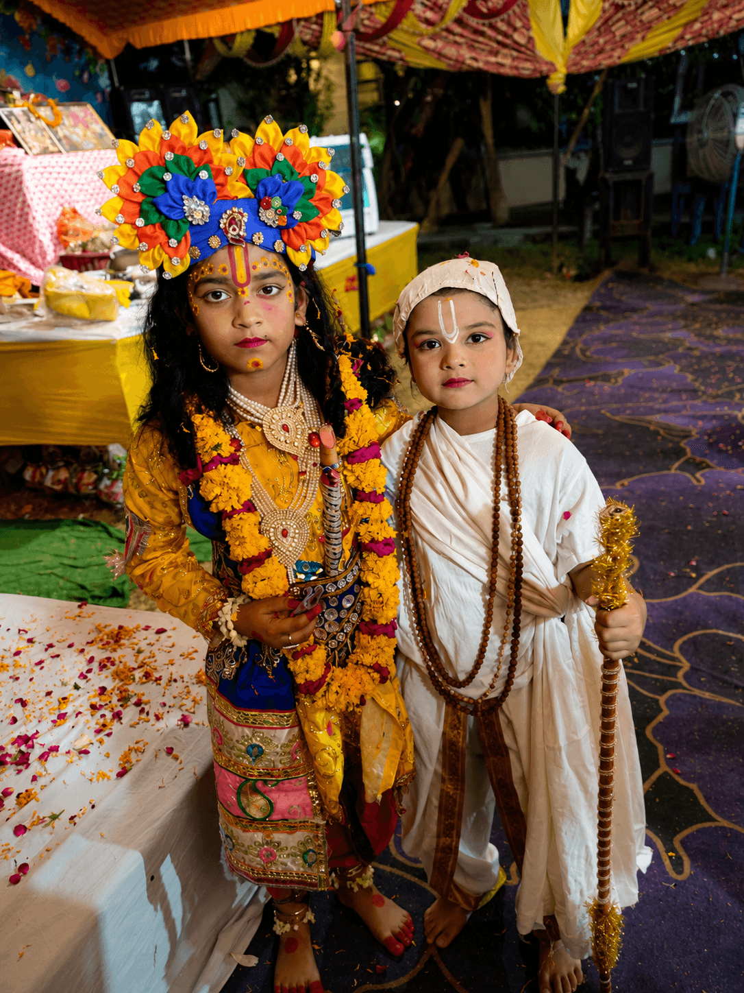 Sudama Charitra during Bhagwat Katha Mathura