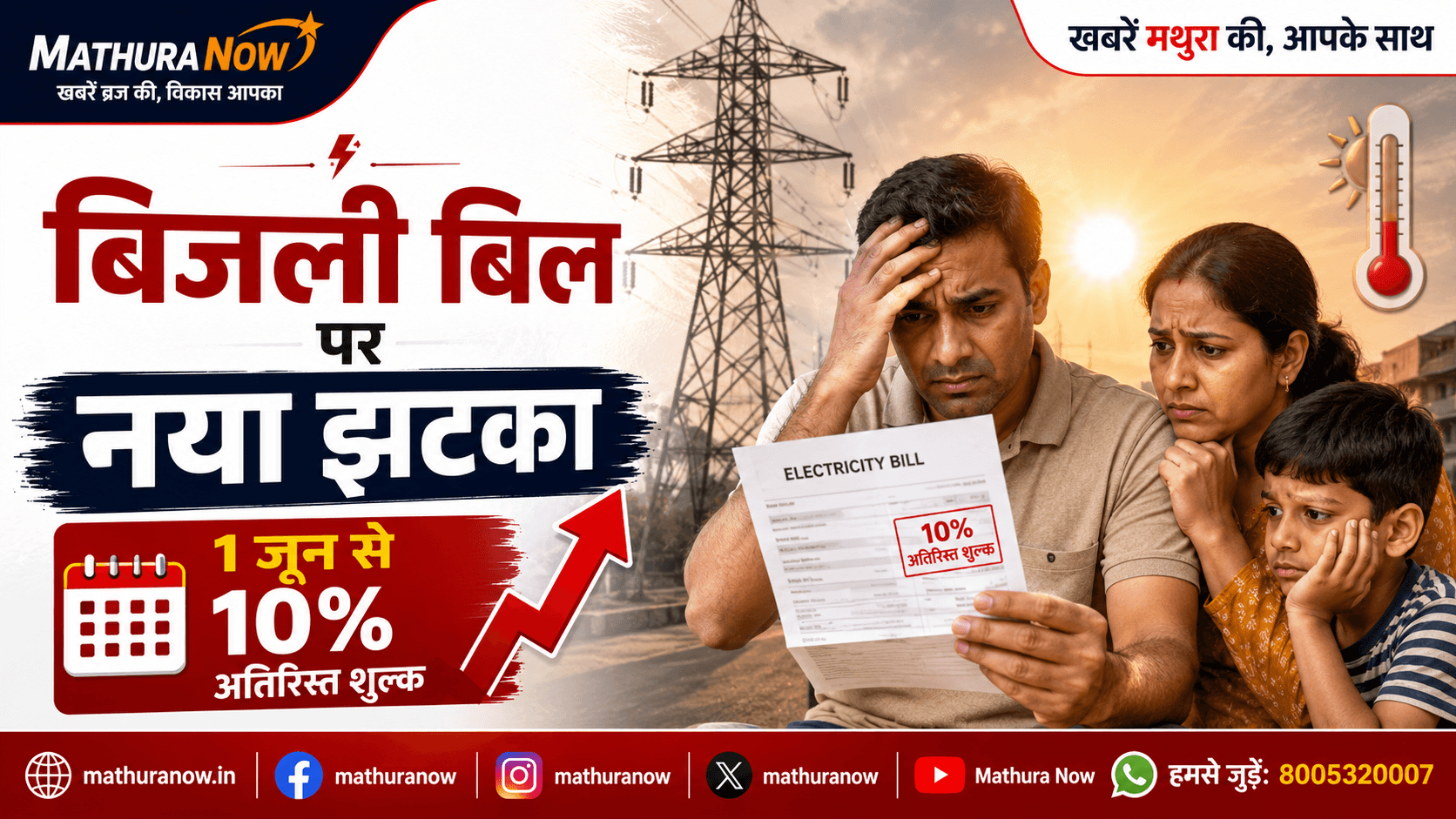 UP Power Bills Get 10% Surcharge from June 1