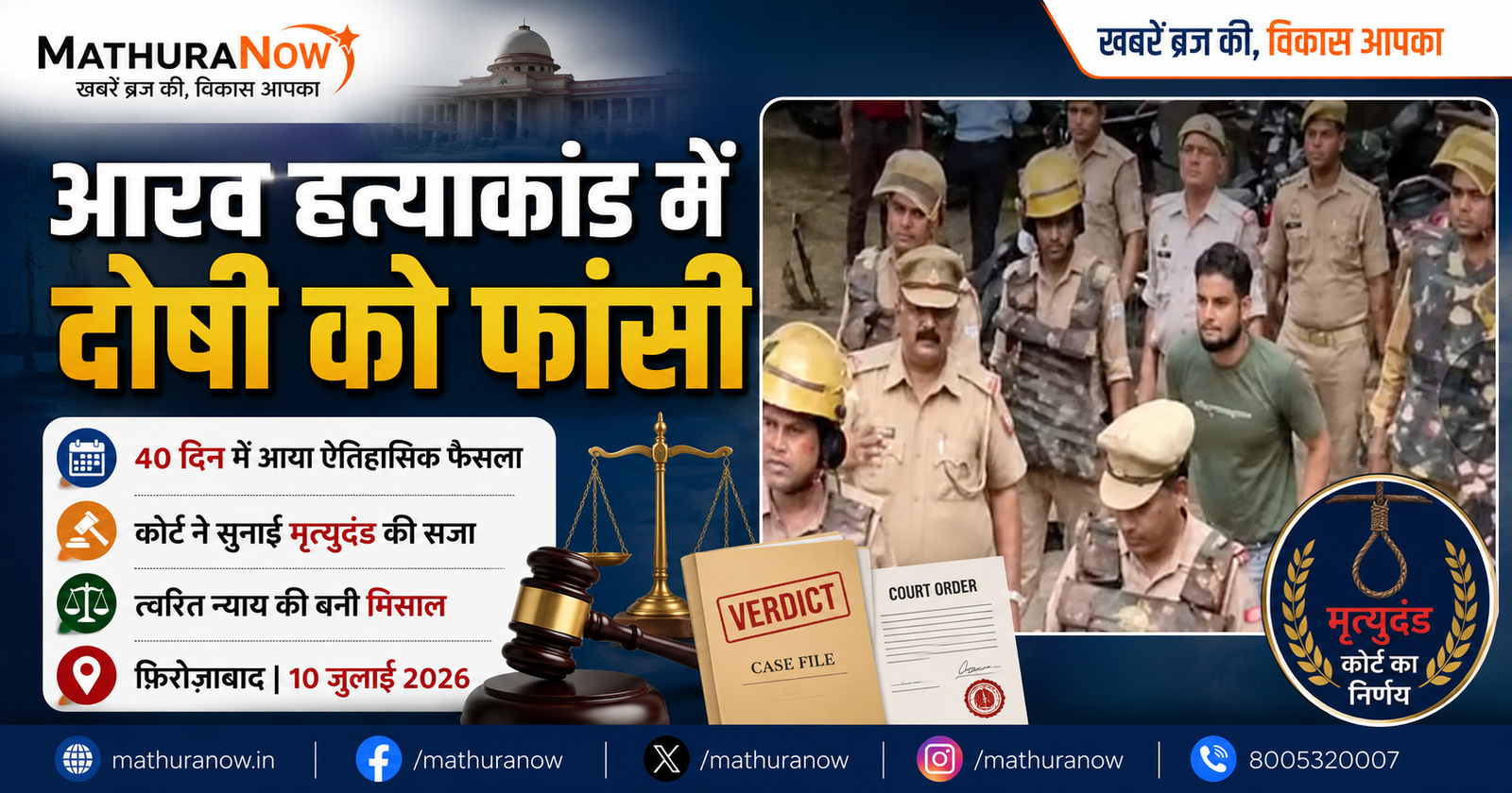 Firozabad Court Awards Death Penalty in Aarav Murder Case Within 40 Days