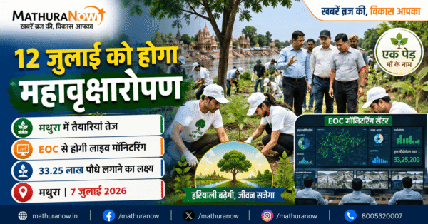 Mathura Intensifies Preparations for Mega Tree Plantation Drive on July 12