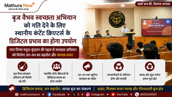Mathura Civic Body Engages Influencers to Propel Braj Vaibhav Sanitation Drive
