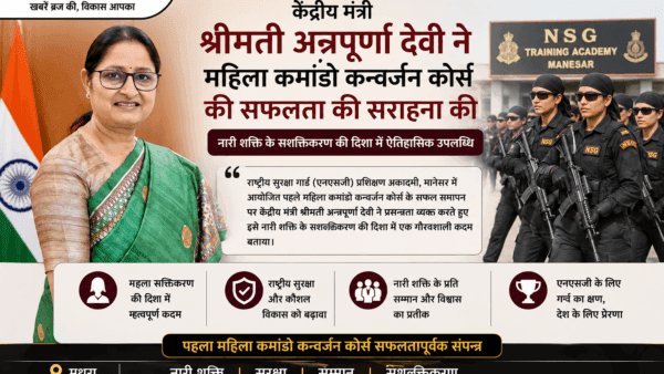 Union Minister Hails Launch of First Mahila Commando Conversion Course