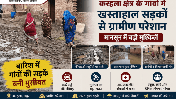 Villagers in Karhela Struggle with Severely Damaged Road Conditions Amid Monsoon Season