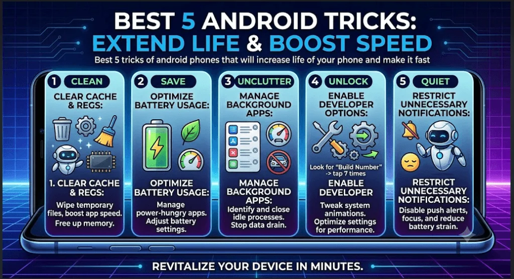 5 Android Phone Tricks to Extend Battery Life and Boost Speed