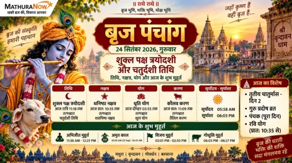 Braj Panchang for September 24, 2026: Guru Pradosh Vrat and the sanctity of Trayodashi