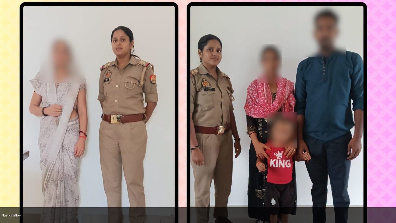 Mathura Police Mission Shakti Reunites Two Families Facing Separation