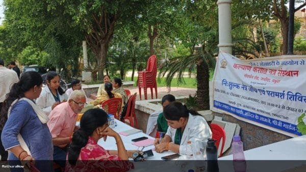 Mathura: 106 Screened at Free Eye Camp in Shreeji Garden 2 by Kalyanam Karoti