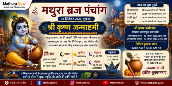 Mathura Braj Panchang: September 4, 2026 – Celebrating Krishna Janmashtami