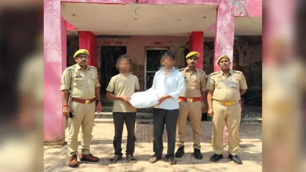 mathura police arrest two with over 2kg of ganja on nh 19