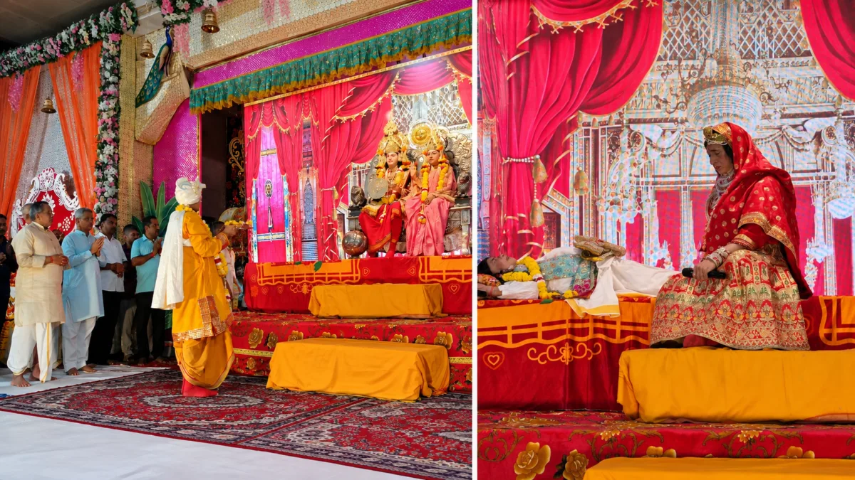 A soulful dramatization of the life story of Shri Goswami Tulsidas was staged under the aegis of Shri Ramlila Sabha, Mathura.